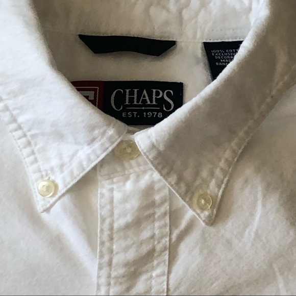Chaps Other - Men''s CHAPS Casual Cotton Long Sleeved  Button Down Shirt, Size La…